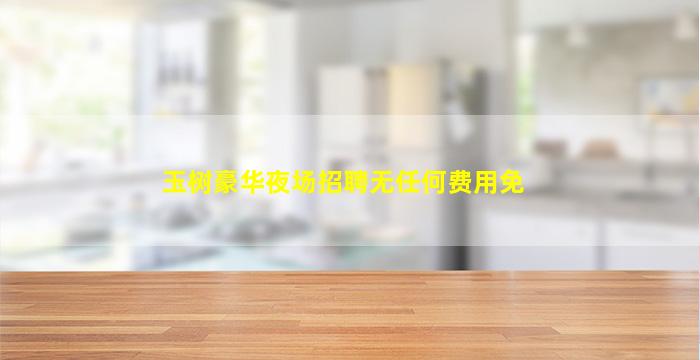 玉树豪华夜场招聘无任何费用免